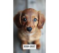 2026-2027 Pocket Calendar: 2 Years Monthly Planner From January 2025 To December 2026 for Purse | Dachshund Themed
