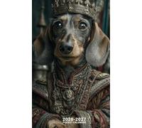 2026-2027 Pocket Calendar for Purse with Dachshund Cover: 2 Year Pocket Planner January 2025 - December 2026
