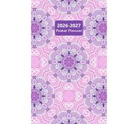 2026-2027 Pocket Planner: Monthly 2-Year Small Size from January to December 24 Months for Purse or Bag Includes Federal Holidays and Inspirational Quotes | Pink and Purple Mandala Cover