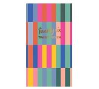 2026-2027 Premium Slim Hardback Academic Diary WTV Paper Week to View Mid Year Slimline Hardback Fashion Cover Diary, Planner (Stripes)