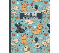 2026 2027 Two-Year Monthly Planner: Schedule Book with Monthly Views, Quotes for Motivation, and Contact and Password Pages