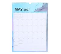 2026-2027 Wall Calendar, 18 Months Spiral Bound English Planner | Paper Construction, International Holidays, Monthly Overview, Yearly Layouts, Note-taking Sections, Vertical Format, Office