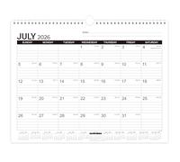 2026-2027 Wall Calendar - Desk/Wall Calendar 2026-2027, Jul.2026 - Dec.2027, 11-1/2"x14.68", Ruled Blocks, Spiral Bound, Monthly Calendar