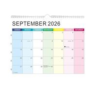 2026-2027 Wall Calendar, Thick Paper with Holiday Notes, Calendar 18 January 2026-2027, for Appointments Academic Planning School Home Family Christmas