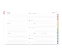 2026-2027 Weekly & Monthly Planner Refill, 8.5"x11", A4 Letter Size Planner Inserts with Colorful Monthly Tabs, Size 5, July 2026 - June 2027, 7-Hole Punched