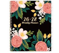 2026-2028 Monthly Planner/Calendar - 2 Year Planner 2026-2028, Jul 2026 - Jun 2028, Monthly Calendar 2026-2028 with Two-Side Pocket, 9'' x 11'', Tabs, Sturdy Binding