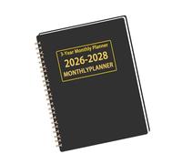 2026-2028 Monthly Planner Twin Coil Binding Academic Planner Notebook for Daily Scheduling 36 Month from 01.2026-12.2028 Paper