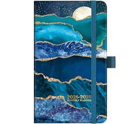 2026-2028 Pocket Planner - 3 Year Monthly Calendar/Planner 2026-2028, Jan 2026 - Dec 2028, 6.4" x 3.8", 60 Notes Pages, Elastic Closure, Pen Loop, 2 Book Marks, Inner Pocket