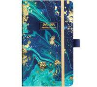 2026-2028 Pocket Planner/Calendar - 3 Year Monthly Planner 2026-2028 with 63 Notes Pages, Jan.2026 - Dec. 2028, 3.8" x 6.4", Monthly Calendar with Inner Pocket + Pen Hold - Blue