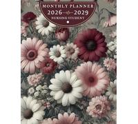 2026-2029 Nursing student monthly Palnner A4: Vintage Floral Themed Planner and Starting Year School Calendar for Medical Learners with Exam Timetable Semester Tracker and More