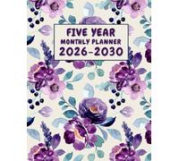 2026-2030 Five Year Monthly Planner: 5 Years Diary Month to View Calendar from January 2026 to December 2030 with US Holidays and Important Dates, Birthdays Dates, Contacts, Passwords.