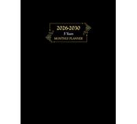 2026-2030 Five-Year Monthly Planner: Stay Organized with Elegant Black Cover, 60-Month for Long-Term Goals and Daily Planning, Includes USA Holidays, ... Everyday Balance. Large Size 8.5"x 11", 161p.