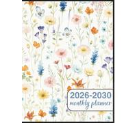 2026-2030 Monthly Planner: 5 Year Diary Two Pages Per Month From January 2026 To December 2030 for Personal & Professional Goals - 165 pages