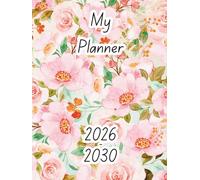 2026-2030 Monthly Planner: 5 Year Diary Two Pages Per Month From January 2026 To December 2030 for Personal & Professional Goals - 165 pages
