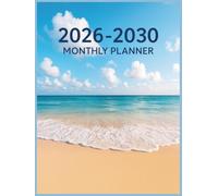 2026-2030 Monthly Planner: 5 Year Diary Two Pages Per Month From January 2026 To December 2030 for Personal & Professional Goals - 165 pages