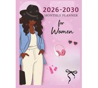 2026-2030 Monthly Planner: 5 Year Diary Two Pages Per Month From January 2026 To December 2030 for Personal & Professional Goals - 165 pages