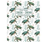2026-2030 Monthly Planner: 5 Year From January 2026 To December 2030 With Sea Turtle Cover | Large Organizer and Schedule 8.5 x 11 in