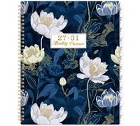 2026-2030 Monthly Planner - 5 Year Monthly Planner/Calendar from JAN. 2026 - DEC. 2030, 9" x 11", Monthly Tabs, Back Pocket, Twin-Wire Binding, Transparent Waterproof PP Cover