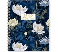 2026-2030 Monthly Planner - 5 Year Monthly Planner/Calendar from JAN. 2026 - DEC. 2030, 9" x 11", Monthly Tabs, Back Pocket, Twin-Wire Binding, Transparent Waterproof PP Cover
