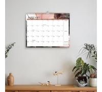 2026-27 Wall Calendar, Thick-Paper Yearly Planner, Birthday Countdown, Date Boxes for Family Office, Tear-Proof Ink-Proof Sheets, Goal-Setting Vision Board, Stay Organized All Year
