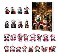2026 2D Acrylic Panda Decors Christmas Countdown Calendar Christmas
