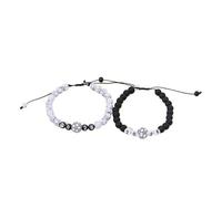 2026 2PC World Cup Soccer Pendant Heart Bead Adjustable Handmade Woven Bracelet Soccer Fan Jewelry Gift