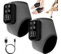 2026 2PCS 3 in 1 Foot Massager, Heat Feet Massager with 5 Massage Modes, Portable Cordless Therapy Foot Massagers for Pain and Circulation, 5-Speed & 5-Temperature