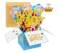 2026 3D Birthday Card With Custom Age Number - Hand-Folded Pop-Up Greeting Card, Unique Personalized Gift To Celebrate Loved Ones(40th)