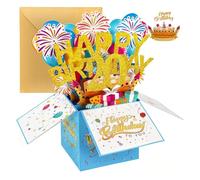 2026 3D Birthday Card With Custom Age Number - Hand-Folded Pop-Up Greeting Card, Unique Personalized Gift To Celebrate Loved Ones(20th)