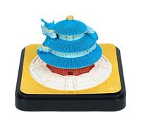 2026 3D Calendar, 3D Ancient Architectural Paper Carvings and Ornaments,tear Away Paper Sculpture Notepad, Diy Desk Calendars Memo Pad, for Home Office ColorB