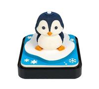 2026 3D Desk Calendar with LED Light - Time Piece Tear-Away Paper Art Memo Pad for Home Office Decoration (Penguin)