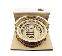2026 3D Roman ColosseumStyling Weekly Calendar Tear Away Carving Time Piece Tear-Away Memo Notepad Carving Paper Pad Gift