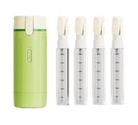 2026 4-in-1 Travel Dispenser Bottle for Toiletries, Practical Leak-proof Container with Scale for Storing Shampoo Lotion, Perfect for Travel, Sports Studio (Green-A, 16.5 x 5.5 cm)