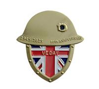 2026 81th Anniversary VE Day Pin Victory in Europe Union Jack Brooch Enamel Pin Badge Memorabilia