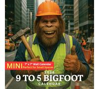 2026 9 to 5 Bigfoot | 7" x 7" | Wall Calendar