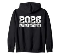 2026 A Year to Thrive Tee Dream, Future, Goals, New Year Zip Hoodie