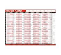 2025 Year Wall Planner - Calendar 2025 - Laminated unmounted Wall Planner With Stickers And Dry Wipe Pen for Home Business Office School - A1-85cm X 58cm