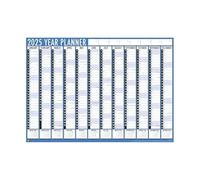 2026 A1 Year Wall Planner | Blue & White Design | Includes Holidays & Notable Dates | Folded to A4 for Easy Storage | For Home, Office, School & Business Use