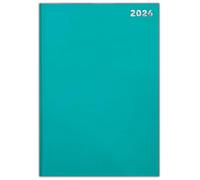 2026 A4 / A5 / A6 Diary Day to Page or Week to View Desk Diary Hard Back Casebound Back Cover (Green, A4 Dap)