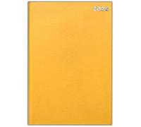 2026 A4 / A5 / A6 Diary Day to Page or Week to View Desk Diary Hard Back Casebound Back Cover (Yellow, A4 Dap)