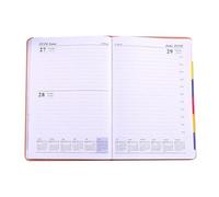 2026 A4 Daily Planner - Daily Planner, Hardback Hourly Appointment Slots, Day to Page Layout | Black Business Plan Notebook for Home Desk, Time Management Planning Notebook