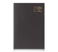 A4 2025 Day a Page Diary | 2025 Hard Backed Cover & Ribbon Marker Daily Planner, Journal And Day to Page Diary with Full Page Saturday and Sunday for Home, Business, Office and Personal Use