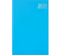 2026 A4 Day-to-Page Diary by 1ABOVE - Premium Pastel Hardback Planner with Ribbon Marker & Casebound Cover - Ideal for Business, Office, Home & Appointments (LIGHT BLUE)
