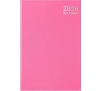 2026 A4 Day-to-Page Diary by 1ABOVE - Premium Pastel Hardback Planner with Ribbon Marker & Casebound Cover - Ideal for Business, Office, Home & Appointments (PINK)
