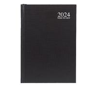 A4 2025 Day a Page Diary | 2025 Hard Backed Cover & Ribbon Marker Daily Planner, Journal And Day to Page Diary with Full Page Saturday and Sunday for Home, Business, Office and Personal Use