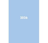 2026: A4 Terminkalender ohne Zeit | 1 Woche auf 2 Seiten | Wochenplaner ohne Zeiteinteilung | Kalenderbuch Organizer | Wochenkalender Terminplaner | Buchkalender Jahresplaner | Pastell Blau