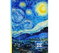 2026: A4 Terminkalender ohne Zeit | 1 Woche auf 2 Seiten | Wochenplaner ohne Zeiteinteilung | Kalenderbuch Organizer | Wochenkalender Terminplaner | ... Jahresplaner | Vincent Van Gogh Sternennacht