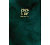 2026 A4 Week to View: A4 Planner Week to View Diary for 52 weeks, dated from Jan 2026 to Dec 2026, A4 Weekly Personal Organizer with Calendars, To-Do List and Notes | Green Marble