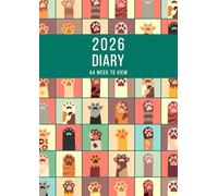 2026 A4 Week to View: A4 Planner Week to View Diary for 52 weeks, dated from Jan 2026 to Dec 2026, A4 Weekly Personal Organizer with Calendars, To-Do List and Notes | Cats Paws
