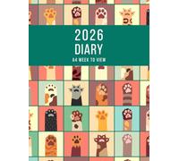 2026 A4 Week to View: A4 Planner Week to View Diary for 52 weeks, dated from Jan 2026 to Dec 2026, A4 Weekly Personal Organizer with Calendars, To-Do List and Notes | Cats Paws